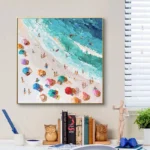 3D Seascape Painting Beach Landscape - Image 5