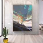 3D Texture Art Hanging Painting Sky - Image 5