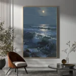Texture Seascape Painting Thick Oil Art - Image 4