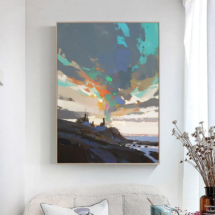 3D Texture Art Hanging Painting Sky - Image 4