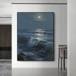 Texture Seascape Painting Thick Oil Art - Image 3