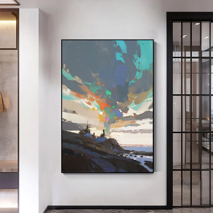 3D Texture Art Hanging Painting Sky - Image 3