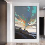 3D Texture Art Hanging Painting Sky