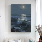 Texture Seascape Painting Thick Oil Art