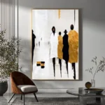 Wall Painting People Nordic Art Picture