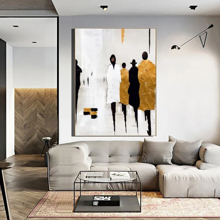 Wall Painting People Nordic Art Picture - Image 3