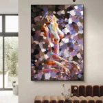 Texture Sexy Nude Woman Painting - Image 5