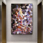 Texture Sexy Nude Woman Painting - Image 3