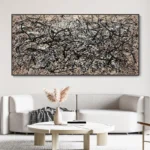 White Black Line Graffiti Painting - Image 2