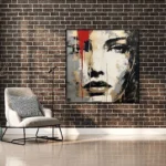 Abstract Woman Portrait Face Painting - Image 6