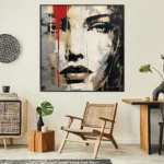 Abstract Woman Portrait Face Painting - Image 5