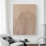 Brown Texture Thick Oil Painting - Image 3
