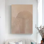 Brown Texture Thick Oil Painting - Image 2