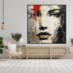 Abstract Woman Portrait Face Painting - Image 3