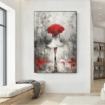 Woman Walking In The Rain - Image 2