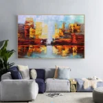 3D Texture City Building Painting