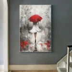 Woman Walking In The Rain - Image 3