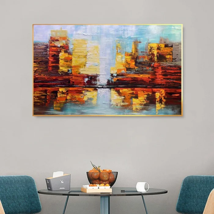 3D Texture City Building Painting - Image 3