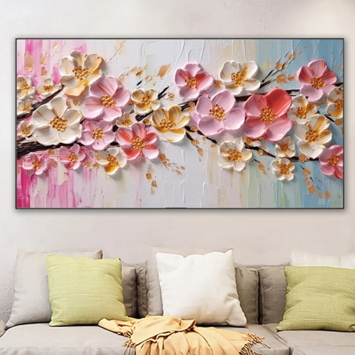 3D Flower Painting Thick Oil - Image 5