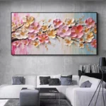 3D Flower Painting Thick Oil