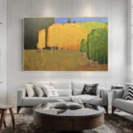 Abstract Landscape Painting Home Decor - Image 3