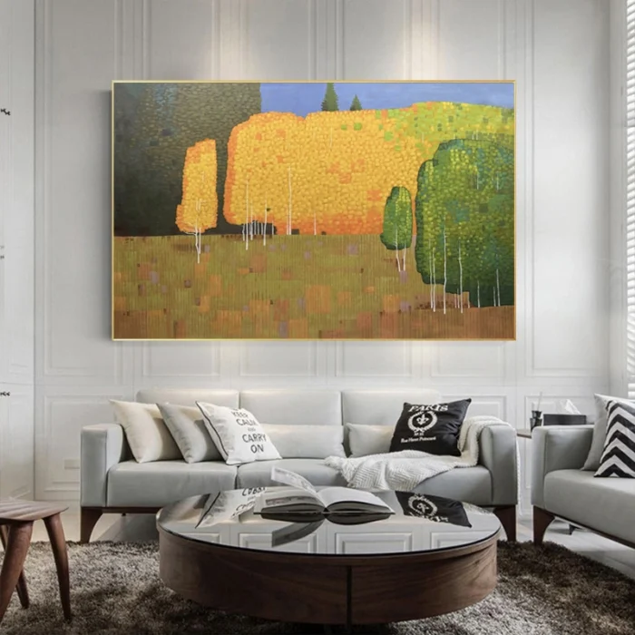Abstract Landscape Painting Home Decor - Image 3