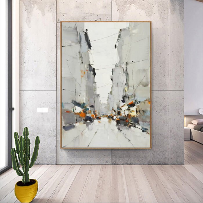 Impressionist City Street Scene Painting - Image 3