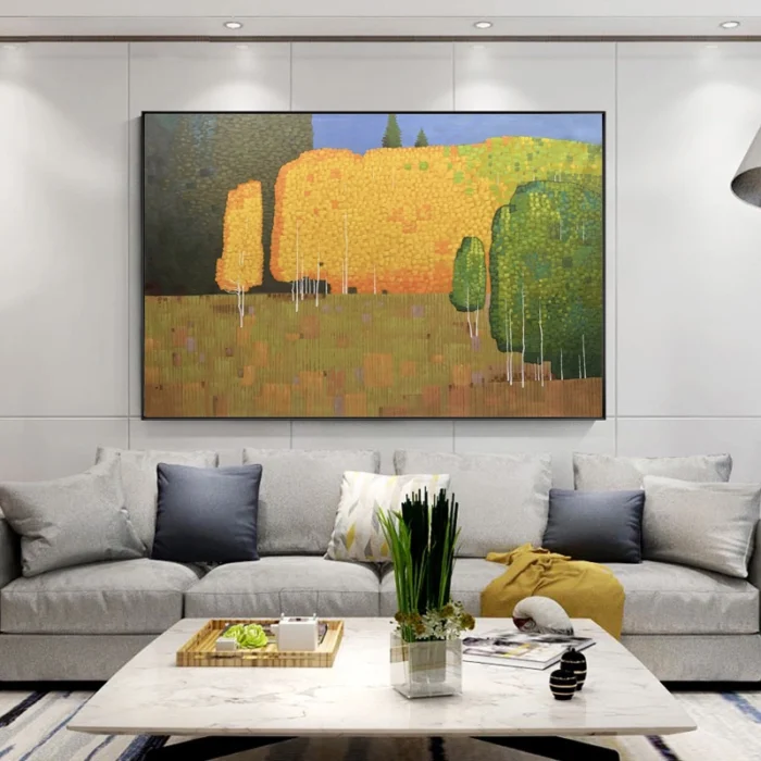 Abstract Landscape Painting Home Decor - Image 2