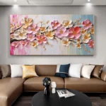 3D Flower Painting Thick Oil - Image 2