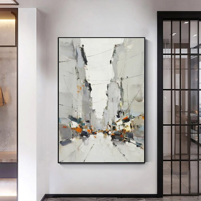 Impressionist City Street Scene Painting - Image 2