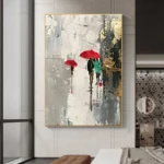Gold Foil Landscape Painting - Image 5