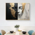 Black White Painting Figurative