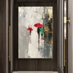 Gold Foil Landscape Painting - Image 3