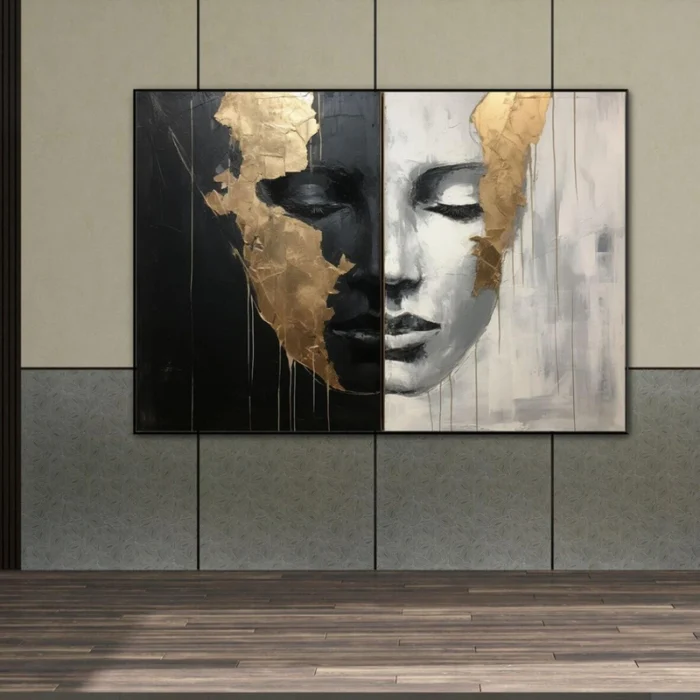 Black White Painting Figurative - Image 4