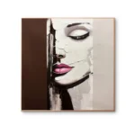 Woman Portrait Thick Oil Painting - Image 7