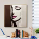 Woman Portrait Thick Oil Painting - Image 2
