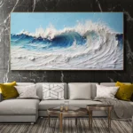 3D Ocean Hand Texture Oil Painting - Image 5
