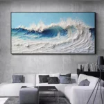 3D Ocean Hand Texture Oil Painting - Image 2