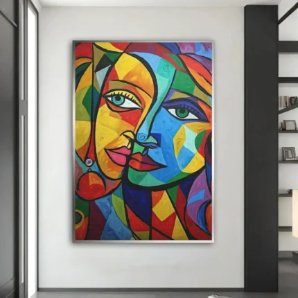Picasso Style Abstract Cubism Art Canvas Wall Decor