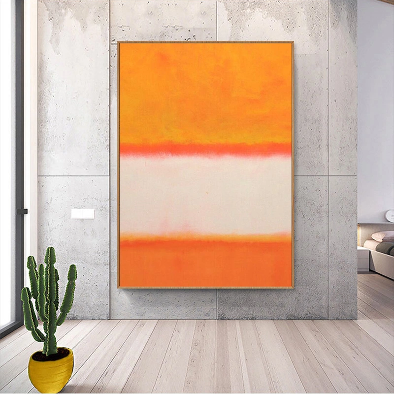 Mark Rothko Orange And White Canvas
