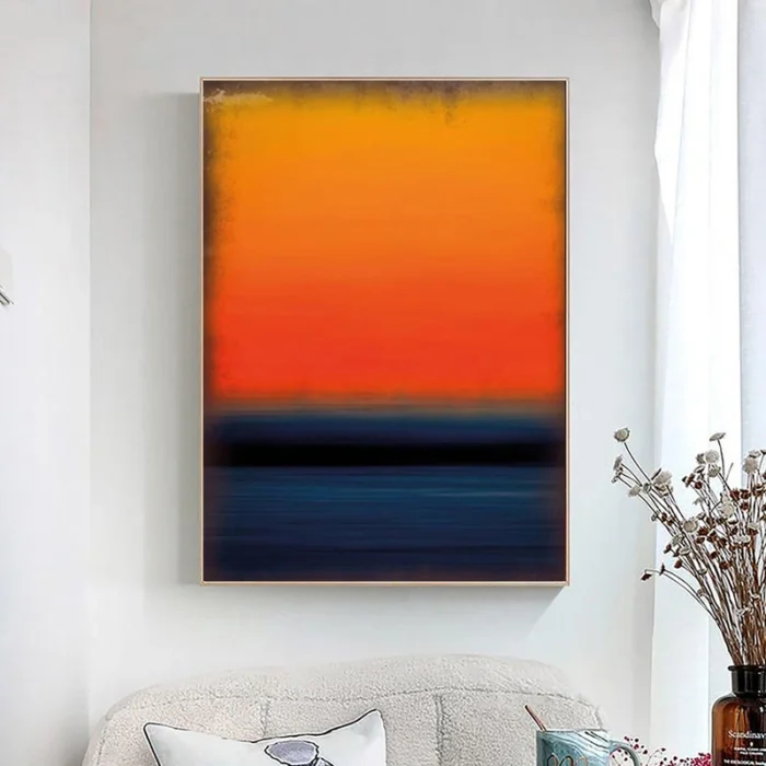 Mark Rothko Blue Black Orange - Image 4