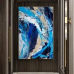 Abstract Blue Large Wall Art Picture