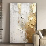 Gold Abstract Painting Art