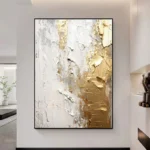 Gold Abstract Painting Art - Image 2